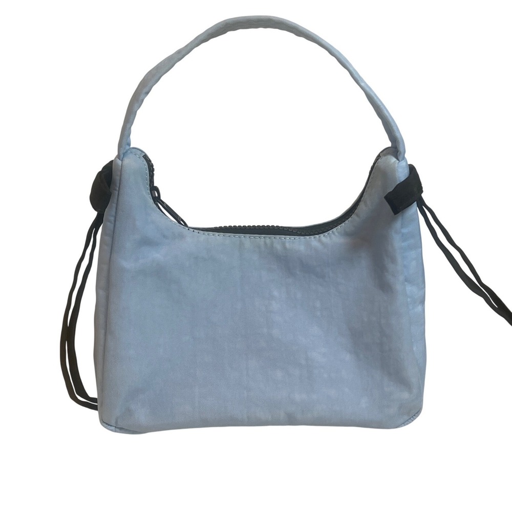 Sandy Liang x Baggu Small Nylon Crescent Bag Light Blue Bows Limited Edition - Picture 2 of 12
